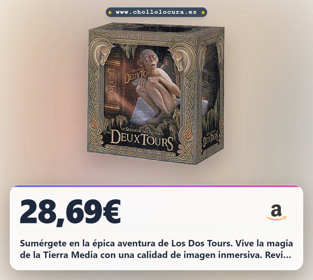Consigue el DVD de Le Seigneur des Anneaux Les Deux Tours de Francia al mejor precio en oferta