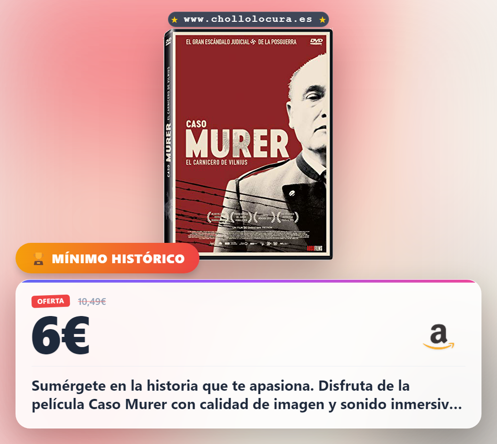 Descubre el Caso Murer DVD completo con todos los títulos que buscas en oferta histórica y precio de chollo