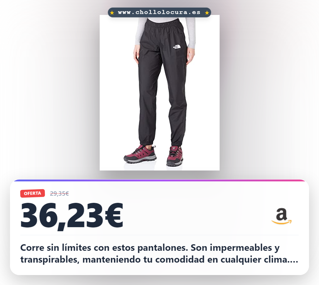 Aprovecha estos Pantalones Deportivos The North Face Higher Run para Mujer impermeables y transpirables