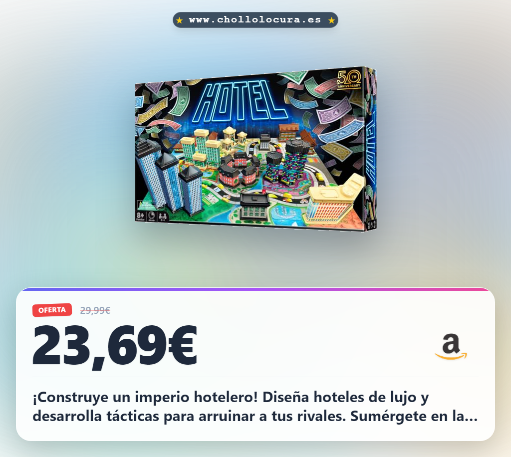 Aprovecha este juego de estrategia para construir hoteles de lujo en Ooba Games 50 Aniversario