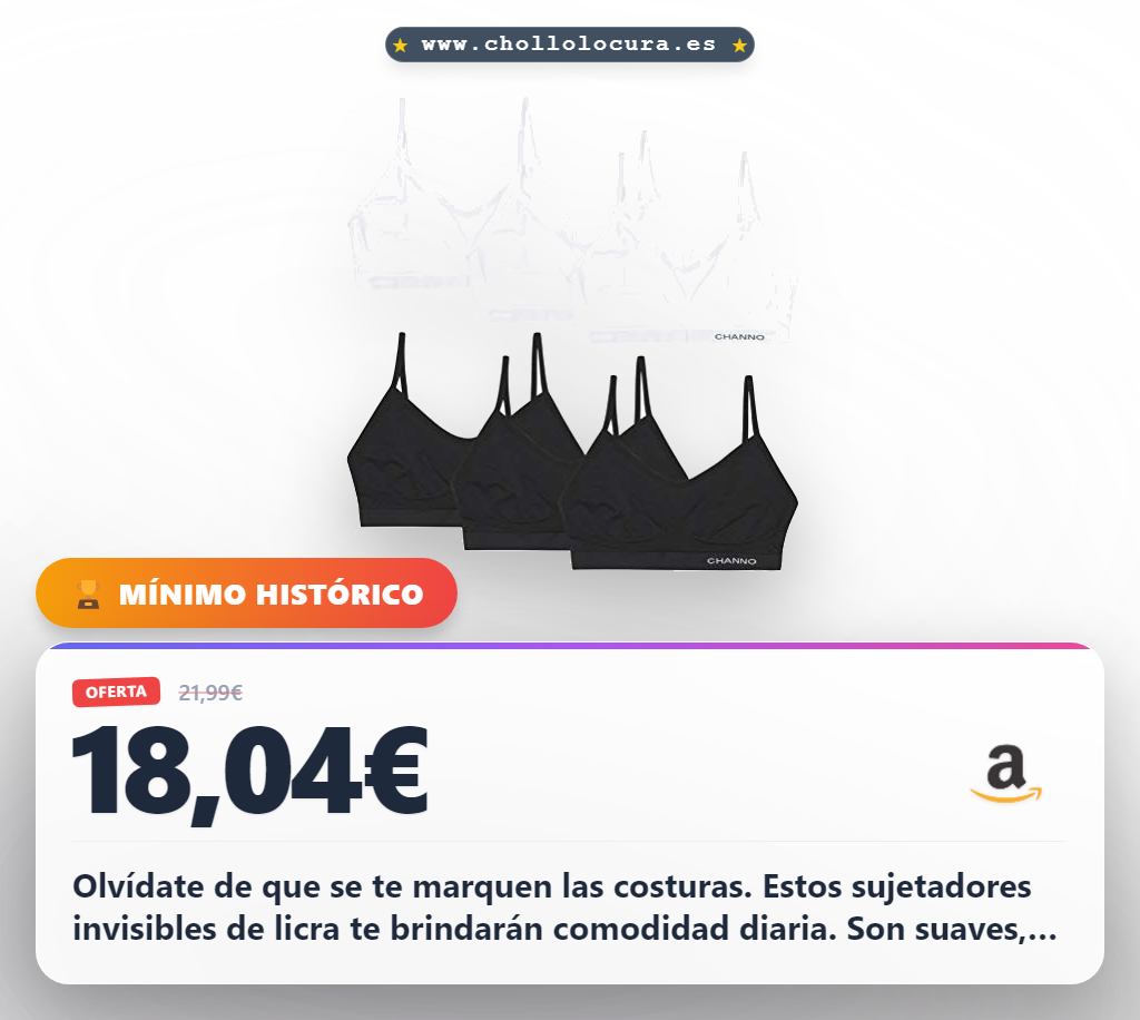 Olvídate de que se te marquen las costuras. Estos sujetadores invisibles de licra te brindarán comodidad diaria. Son suaves, sin costuras y perfectos para combinar con cualquier look.