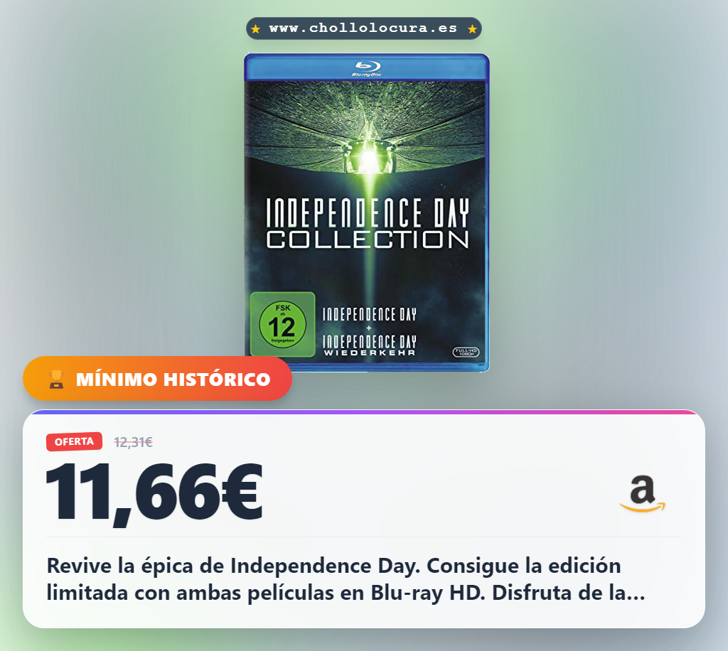 Llévate la saga Independence Day Blu-ray en oferta: acción épica en HD y edición limitada