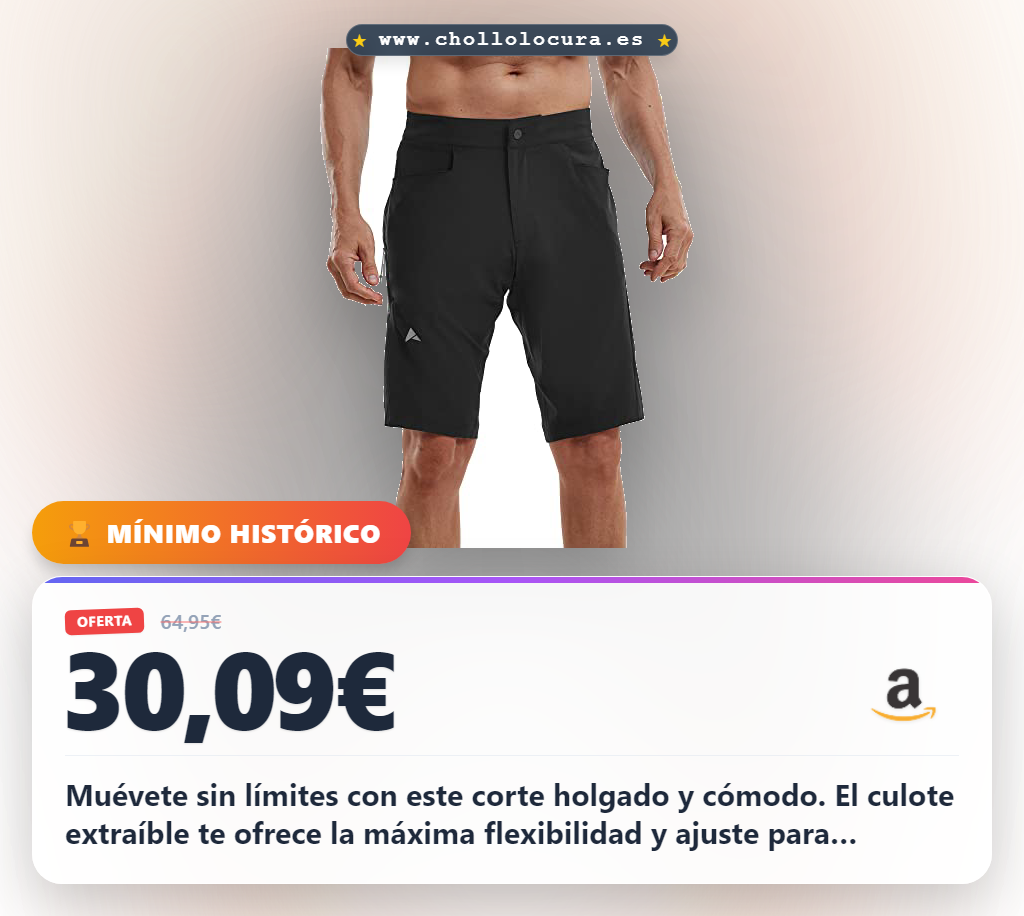 Aprovecha estos pantalones cortos Altura Nightvision con estampado reflectante y bolsillo seguro a precio de chollo