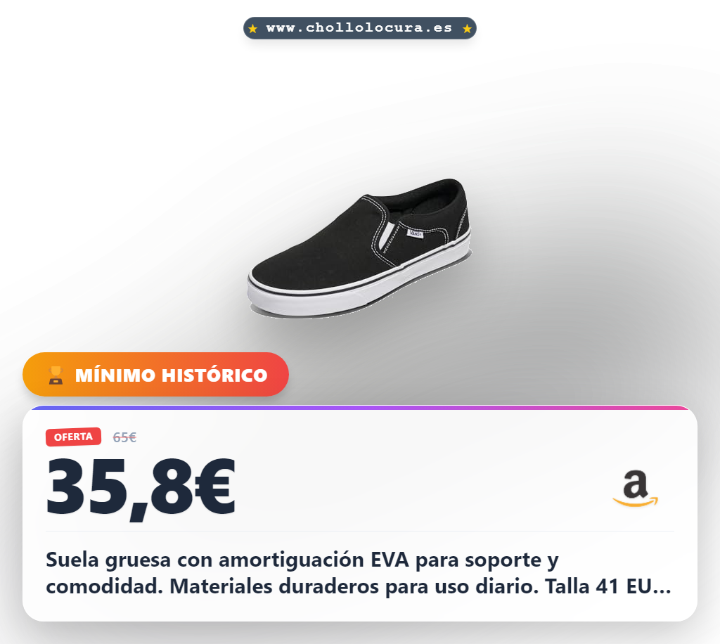 Vans Asher, Zapatillas Deportivas Hombre, Black and White, 41 EU