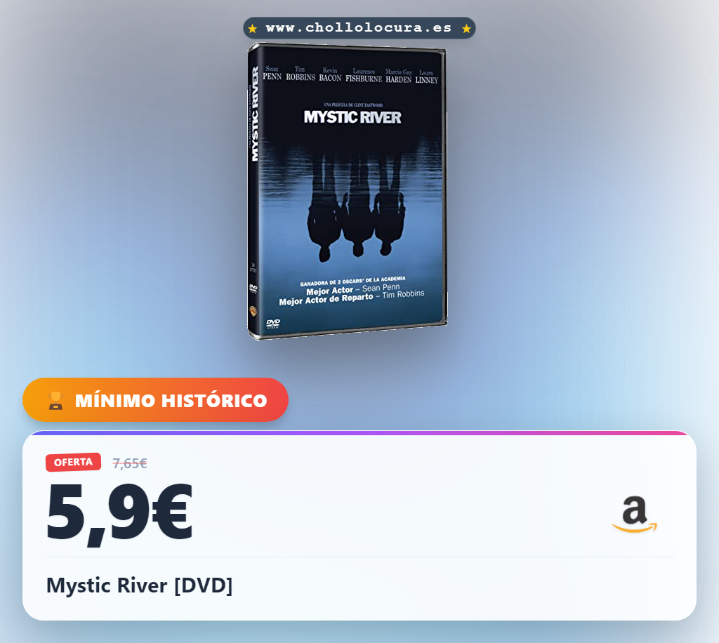 Ahorra en el DVD de Mystic River y lleva esta película a precio de chollo