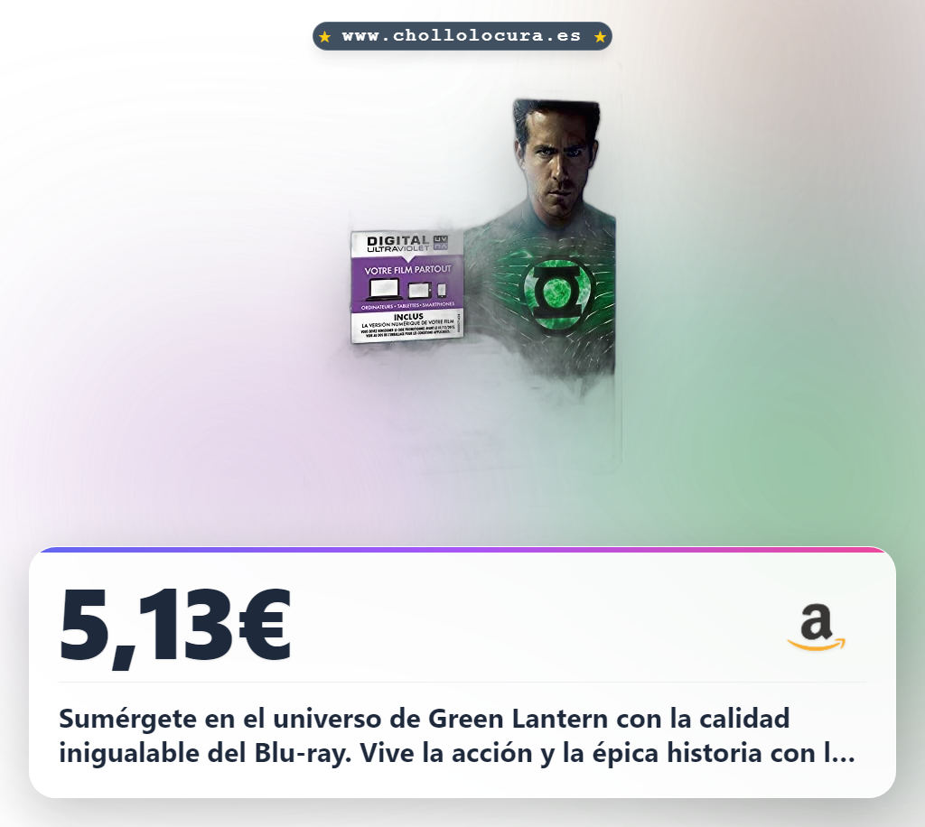 Disfruta Green Lantern Blu-ray de Warner Bros en oferta histórica al mejor precio