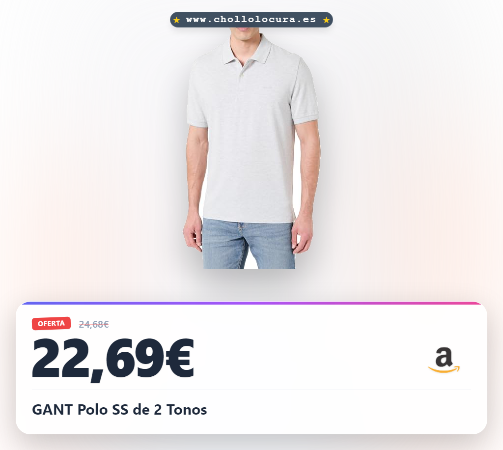 GANT Polo SS de 2 Tonos