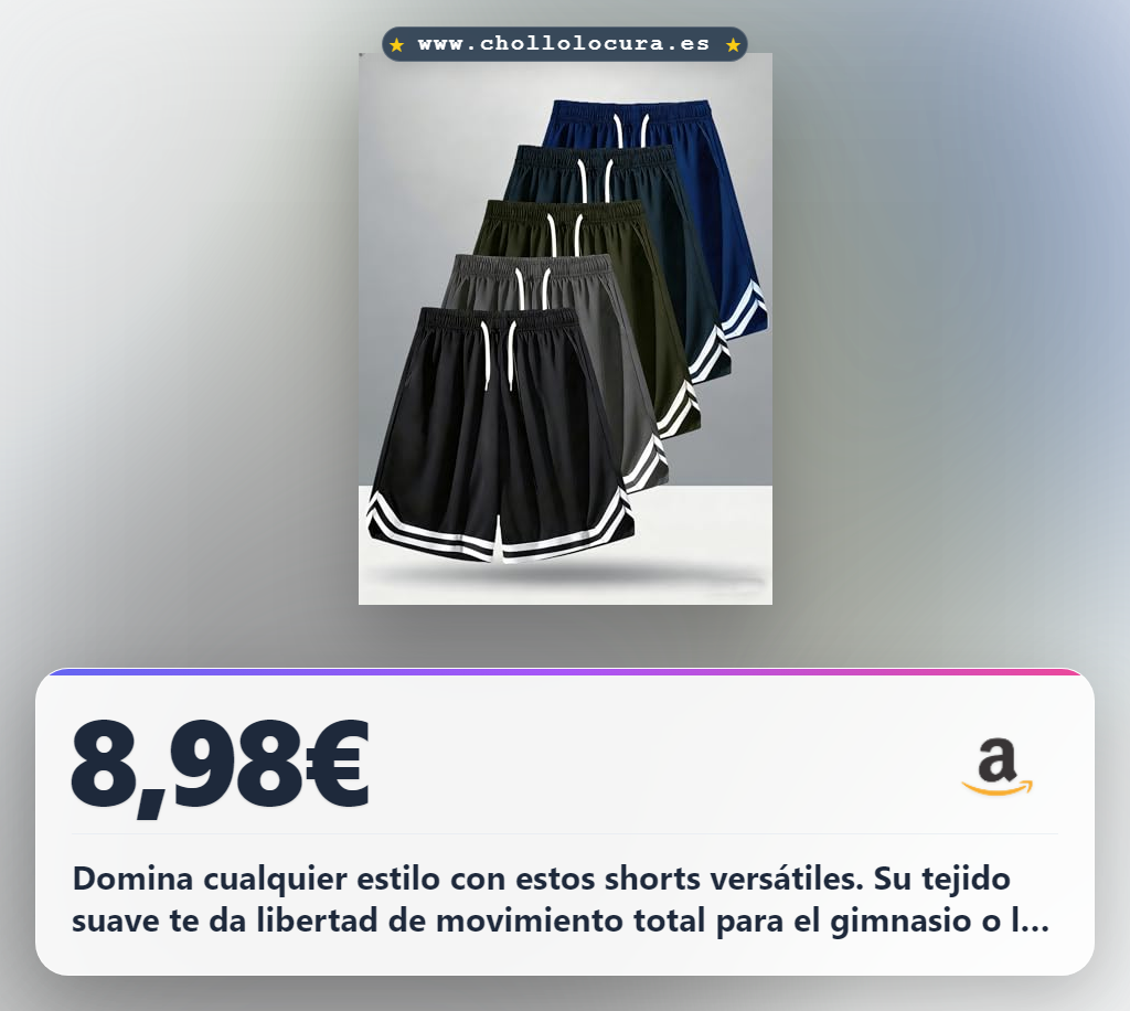 Consigue pantalones cortos de baloncesto para hombre, secado rápido y lavables a máquina. Color gris.