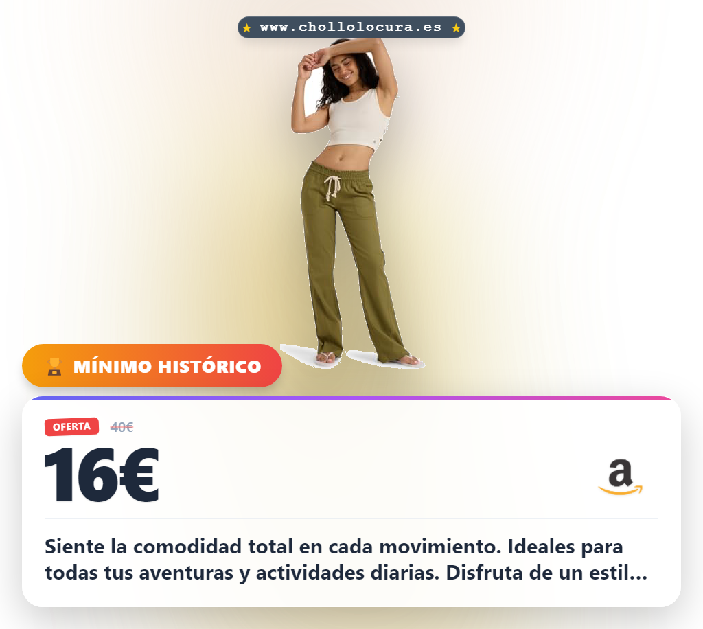 Aprovecha los Pantalones Roxy Oceanside Loden Green para mujer con máxima comodidad en oferta histórica
