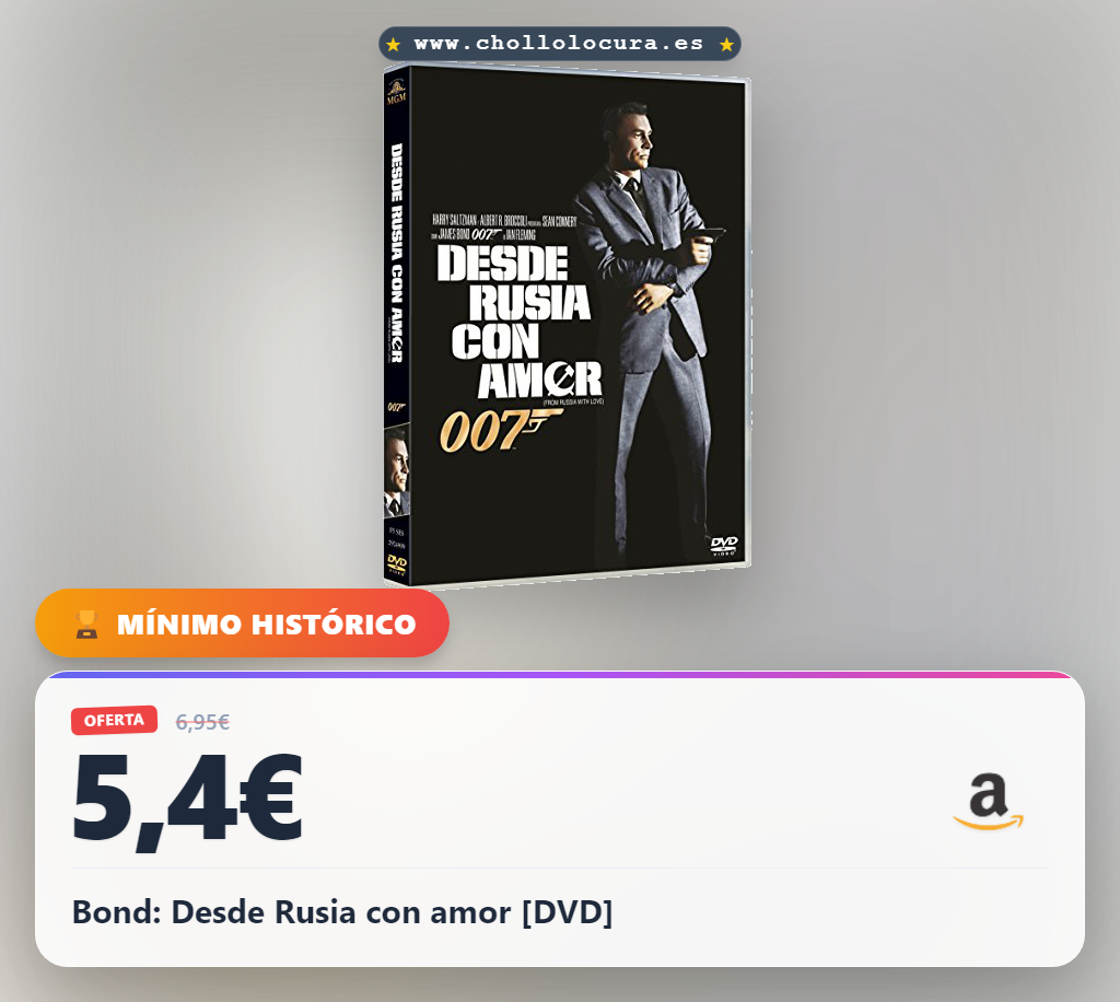 Aprovecha la Edición Definitiva del DVD Bond: Desde Rusia, ¡oferta limitada al mejor precio en oferta!