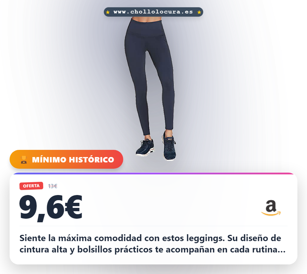 Consigue los leggings Skechers Go Walk Go Flex de tiro alto y 2 bolsillos en oferta histórica