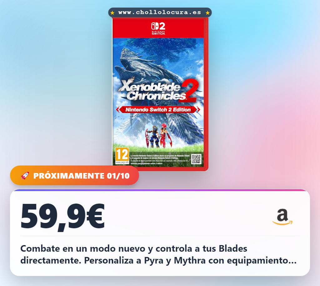 Consigue Xenoblade Chronicles 2 para Nintendo Switch 2 con nuevo Blade y modo de combate exclusivo