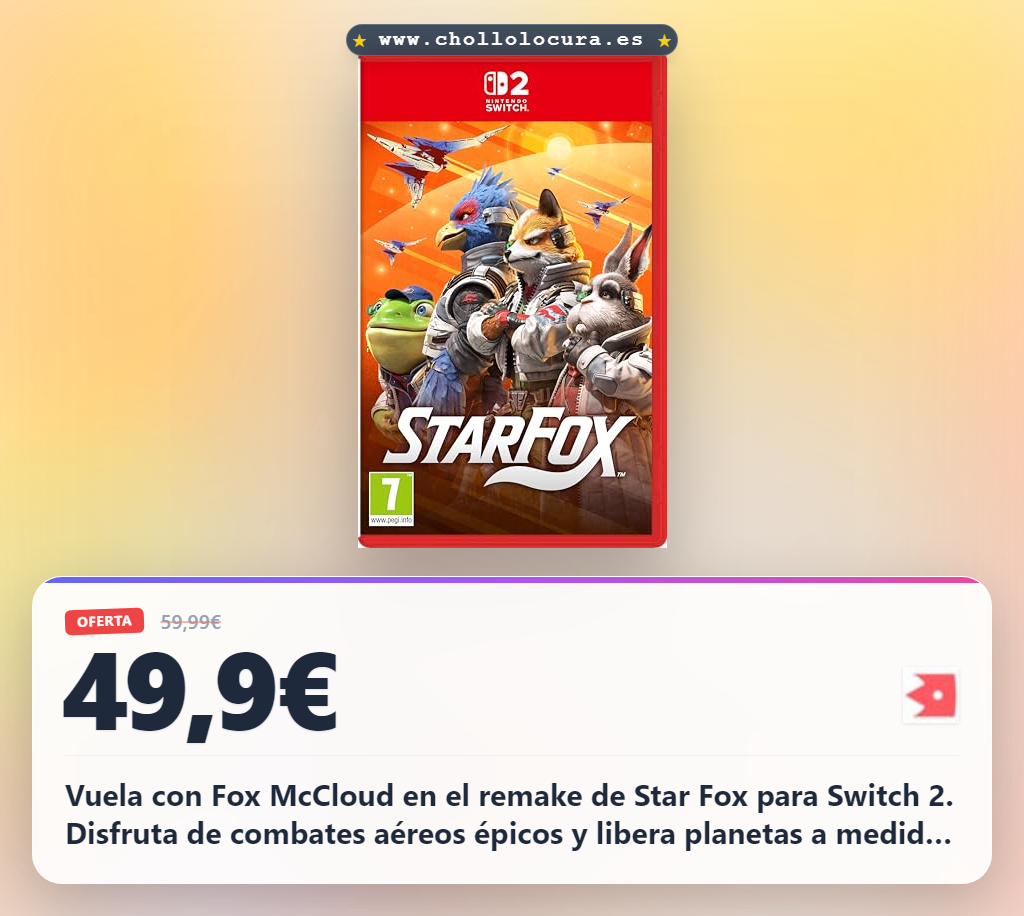Consigo Star Fox Nintendo Switch 2 el remake de Lylat Wars con combates aéreos épicos