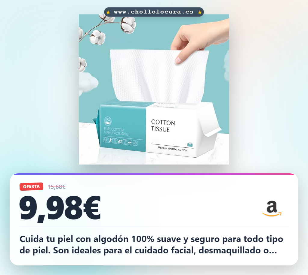 Aprovecha toallitas faciales de algodón desechables biodegradables para piel sensible en oferta al mejor precio