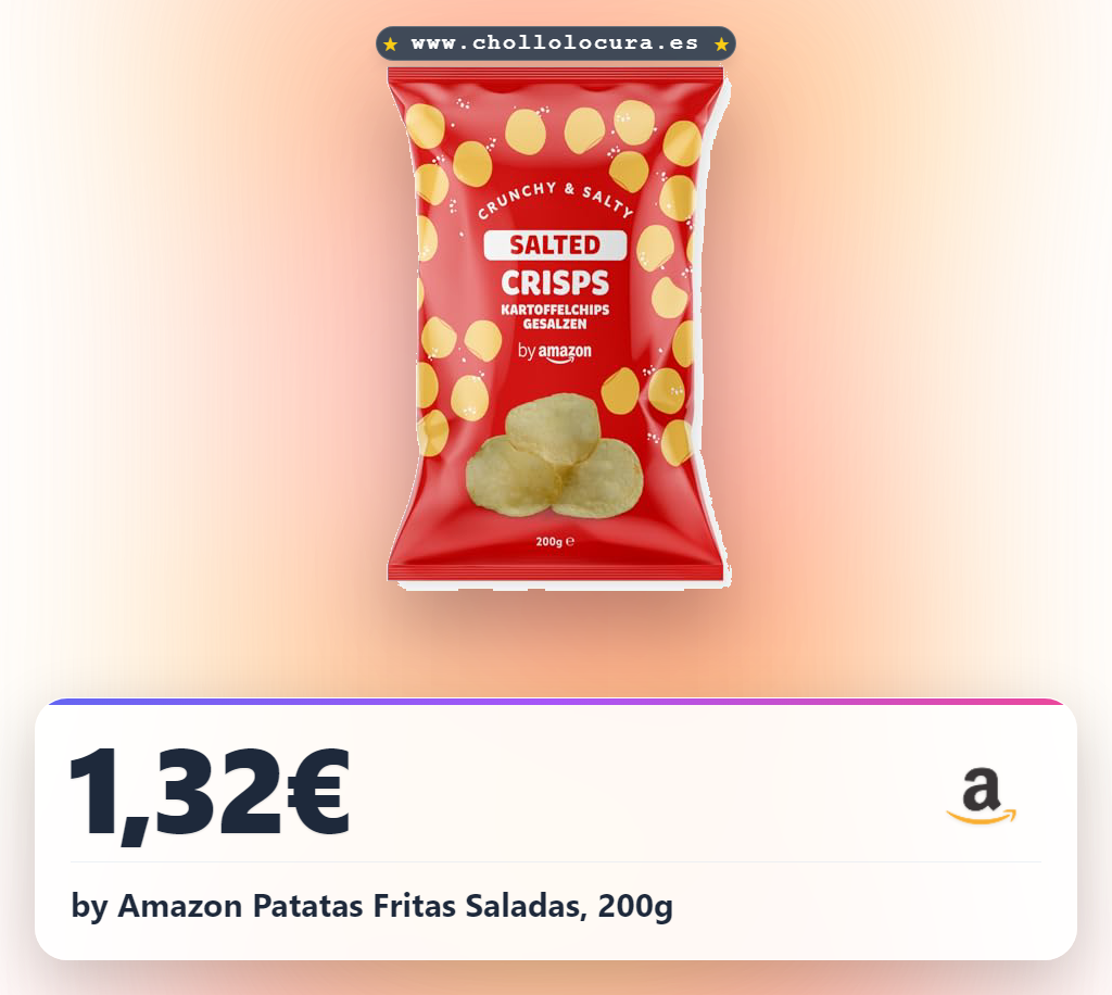 by Amazon Patatas Fritas Saladas, 200g