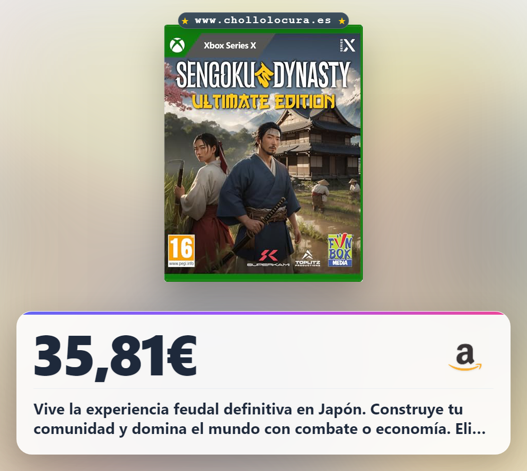 Aprovecha Sengoku Dynasty Ultimate Edition para disfrutar de la experiencia feudal japonesa al mejor precio en Xbox Series X