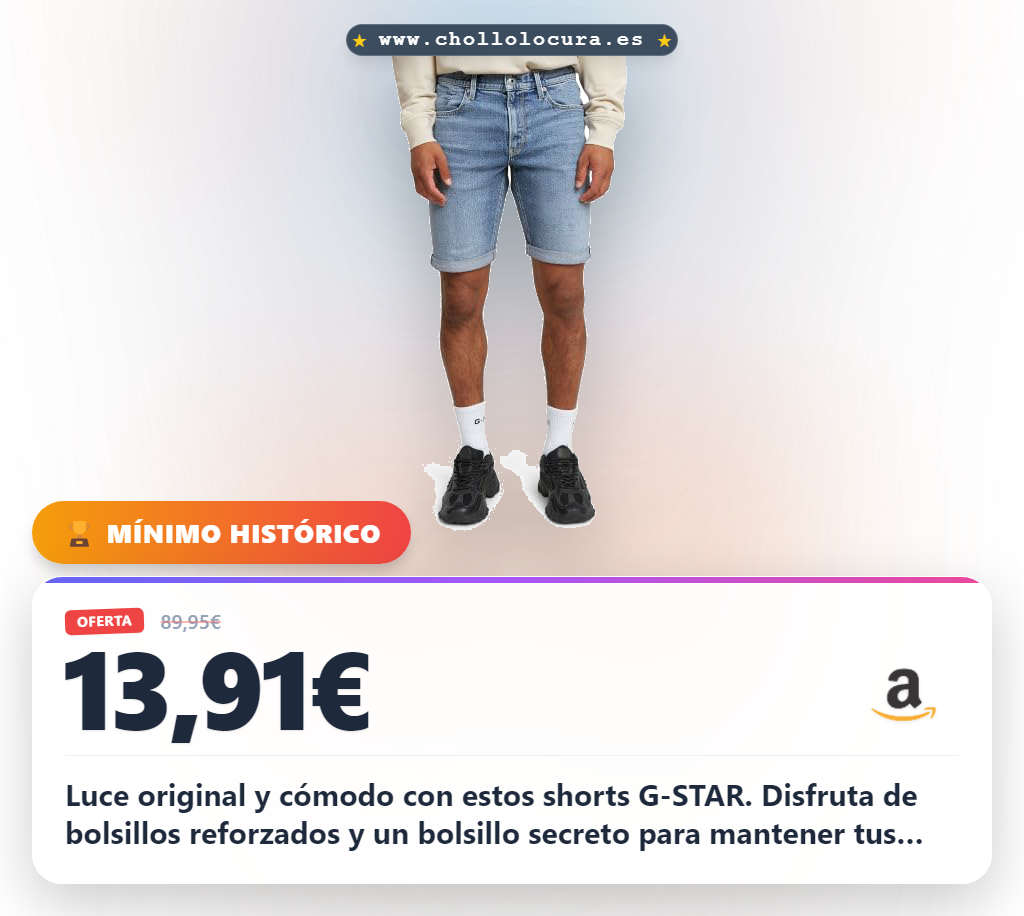 Luce original y cómodo con estos shorts G-STAR. Disfruta de bolsillos reforzados y un bolsillo secreto para mantener tus monedas seguras. El toque perfecto para elevar tu estilo diario.