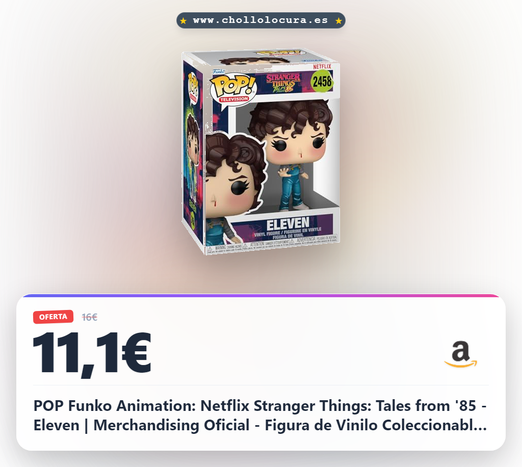 POP Funko Animation: Netflix Stranger Things: Tales from '85 - Eleven | Merchandising Oficial - Figura de Vinilo Coleccionable para Decoración - Regalo Friki de Cumpleaños