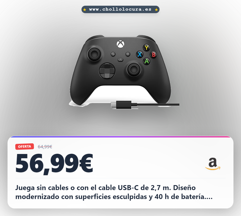 Xbox Wireless Controller + cable USB-C