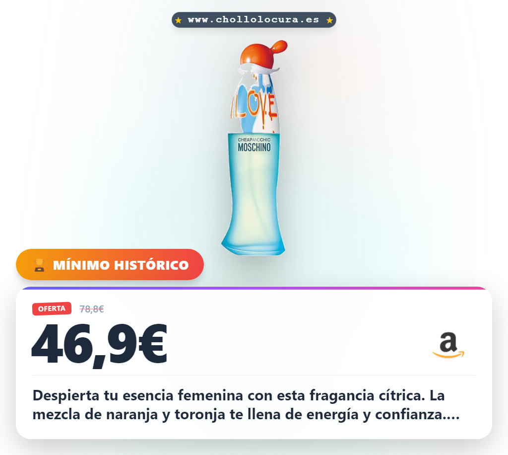 Aprovecha esta fragancia cítrica Moschino con notas de rosa de té y canela