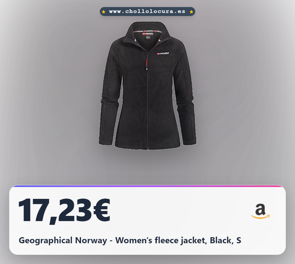 Geographical Norway - Women's fleece jacket, Black, S