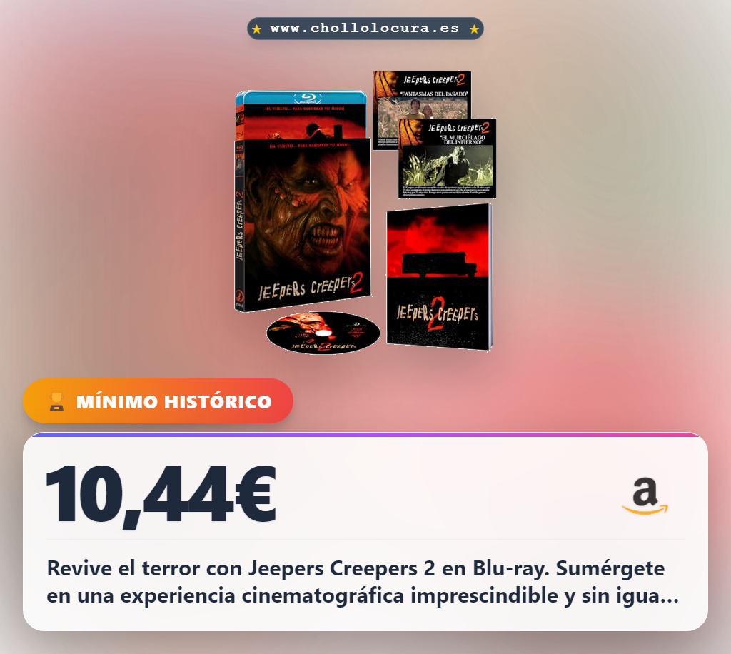 Disfruta de Jeepers Creepers 2 en Bluray y revive el terror con esta película imprescindible al mejor precio