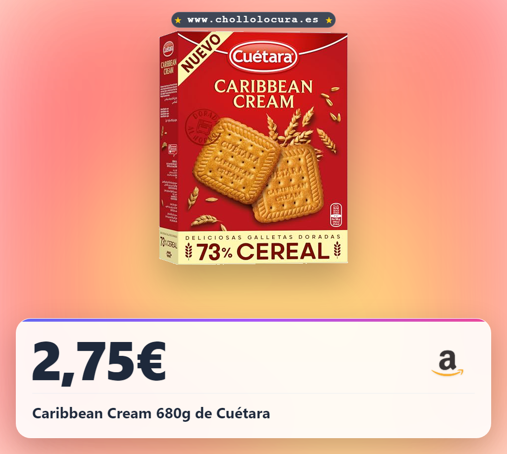 Caribbean Cream 680g de Cuétara