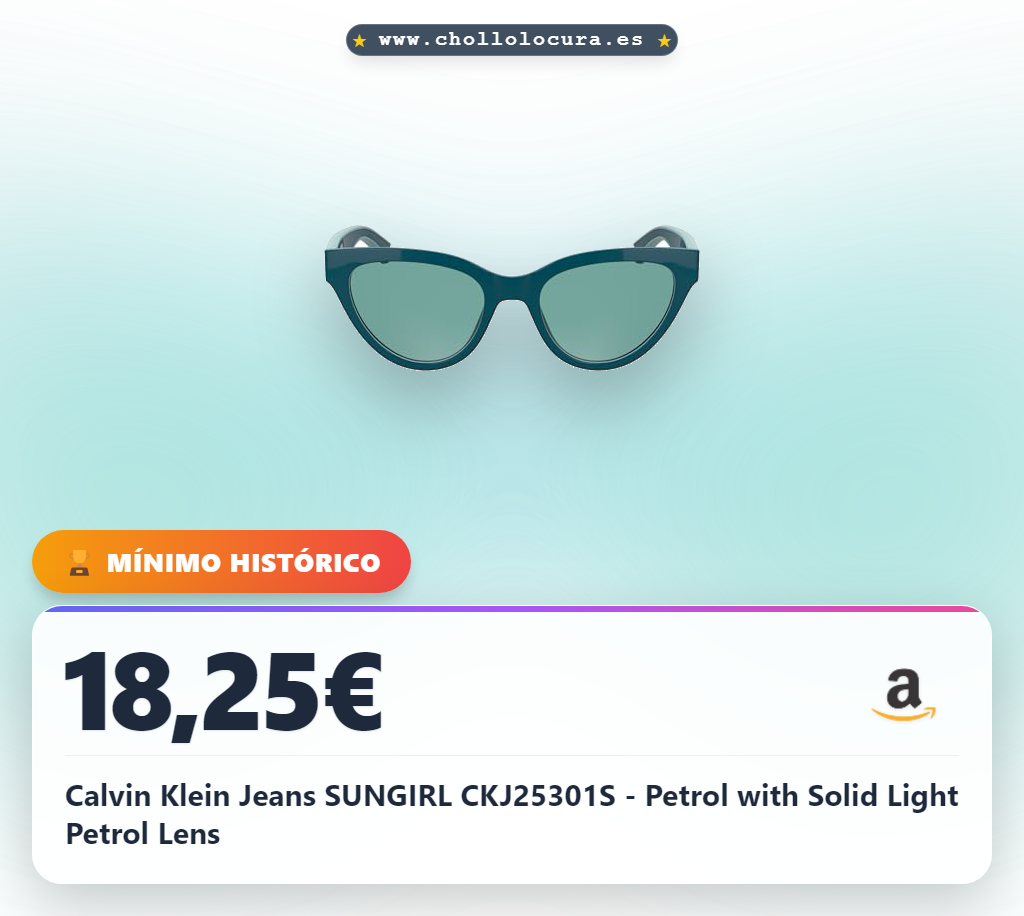 Calvin Klein Jeans SUNGIRL CKJ25301S - Petrol with Solid Light Petrol Lens