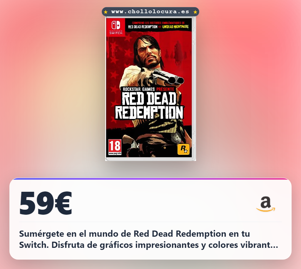 Aprovecha Red Dead Redemption SWI VF para Nintendo Switch al mejor precio de oferta histórica