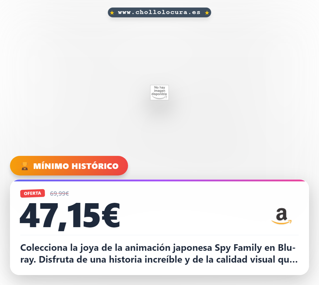 Aprovecha la película animación japonesa Spy Family en formato Blu-ray coleccionista en oferta