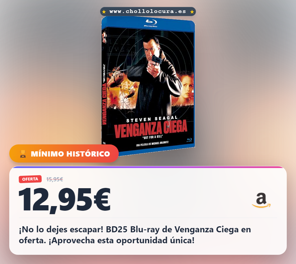 Disfruta de BD25 Blu-ray de Venganza Ciega en oferta histórica al mejor precio del mercado