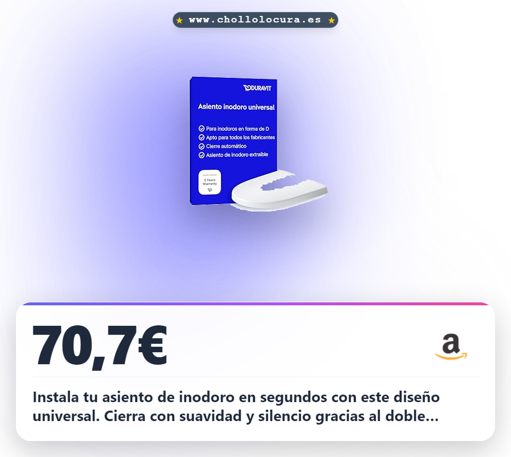 Encuentra la tapa wc Duravit universal en forma de D con cierre suave y fácil instalación para tu baño blanco al mejor precio