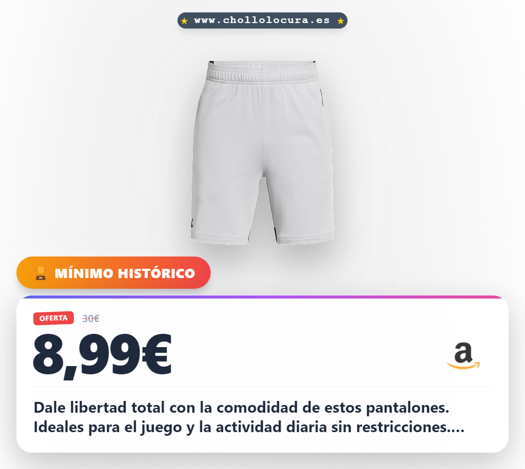 Aprovecha estos pantalones cortos Under Armour para niños con máxima comodidad y estilo en oferta