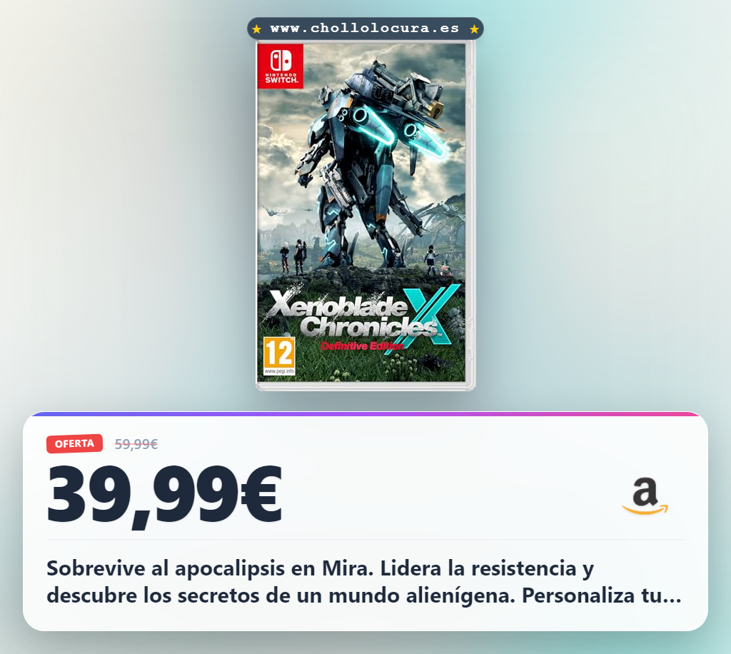 Aprovecha Xenoblade Chronicles X Definitive Edition para Nintendo Switch y descubre el futuro de la humanidad