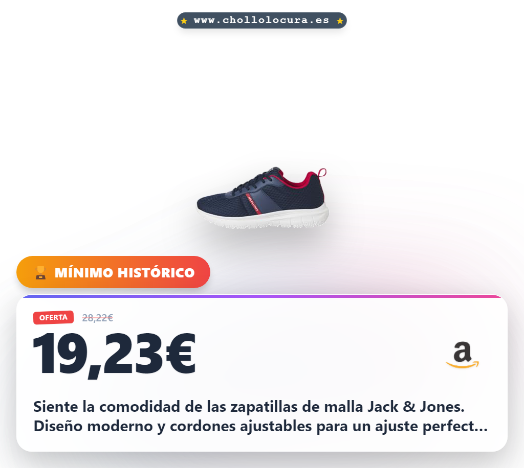 Consigue zapatillas Jack & Jones de malla con cordones para adultos en oferta