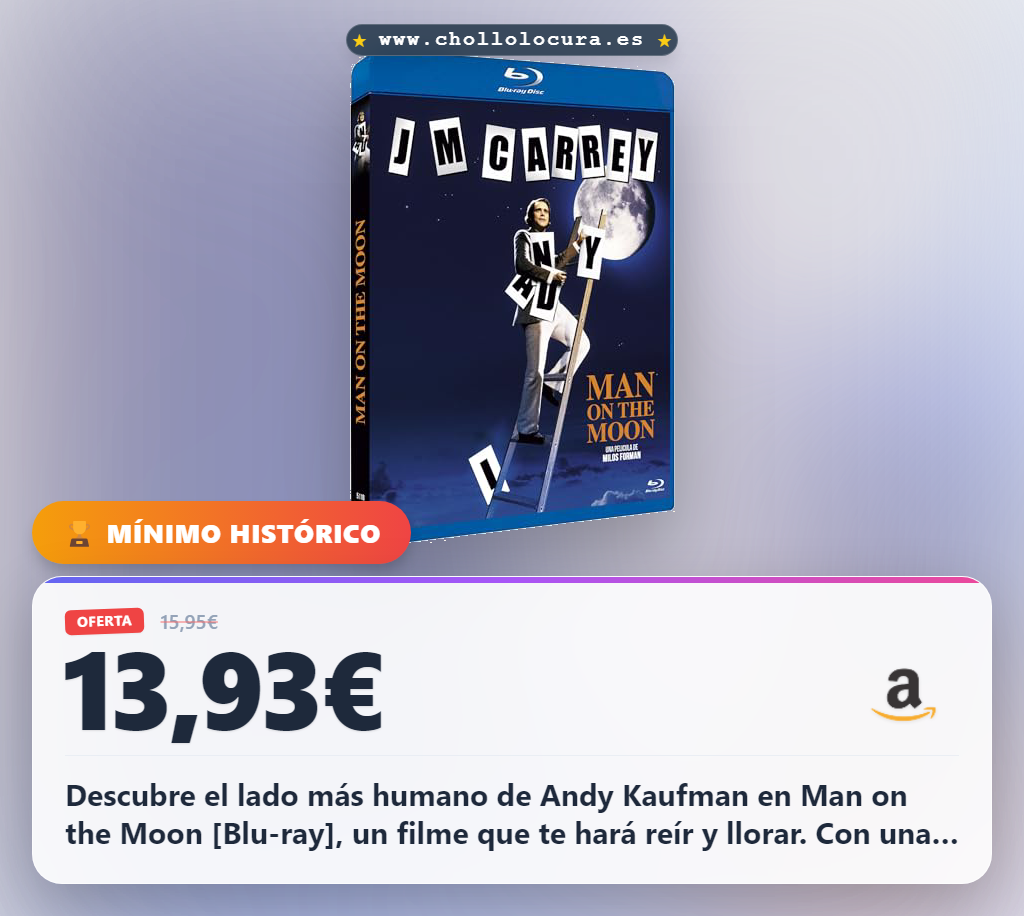 Descubre el lado más humano de Andy Kaufman en Man on the Moon [Blu-ray] - Una biografía emocionante y conmovedora