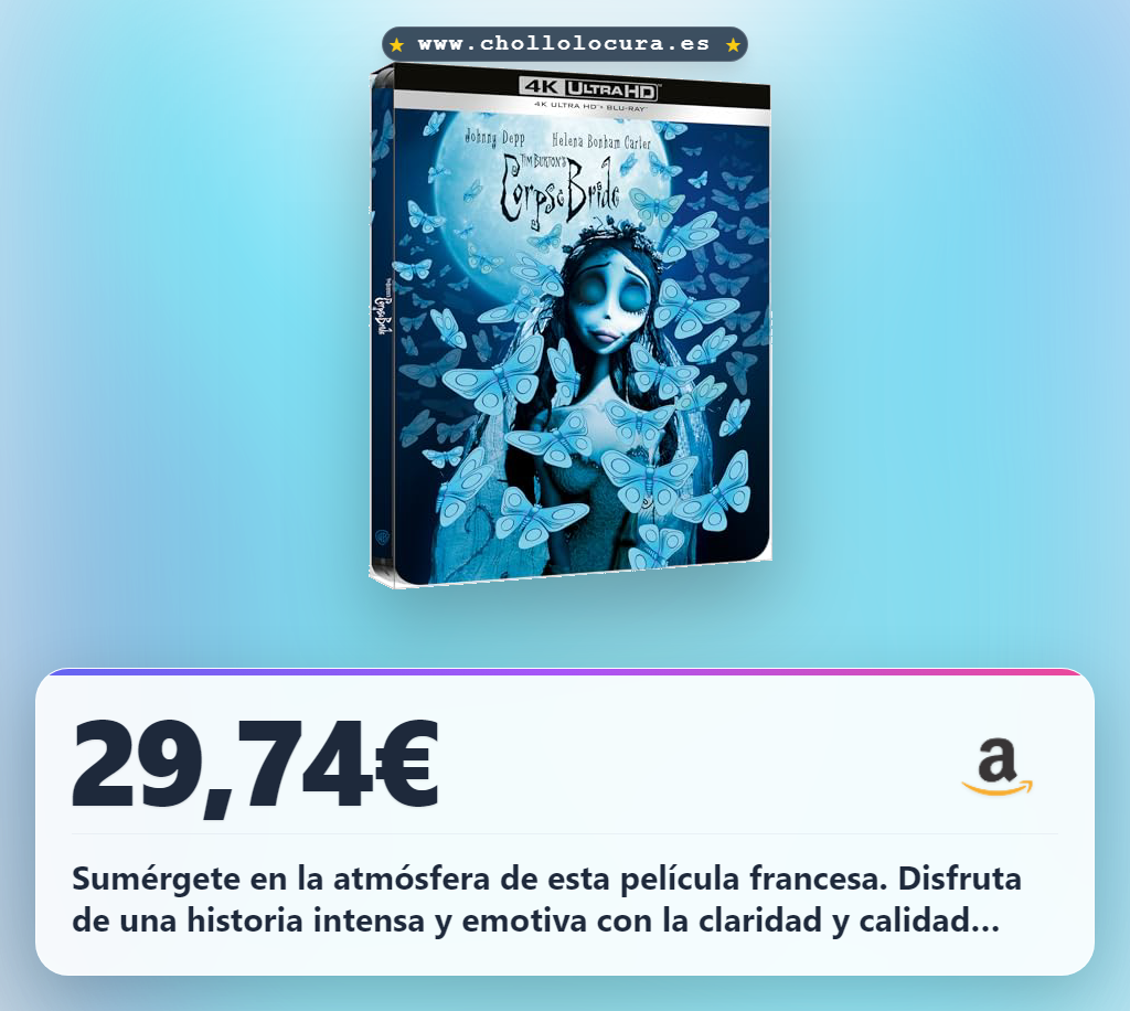 Consigue Les Noces funèbres en Blu-ray de Francia. Aprovecha este clásico en oferta al mejor precio.