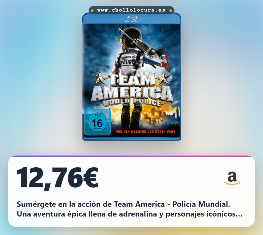 Aprovecha la película Team America World Police en Blu-ray de Alemania al mejor precio