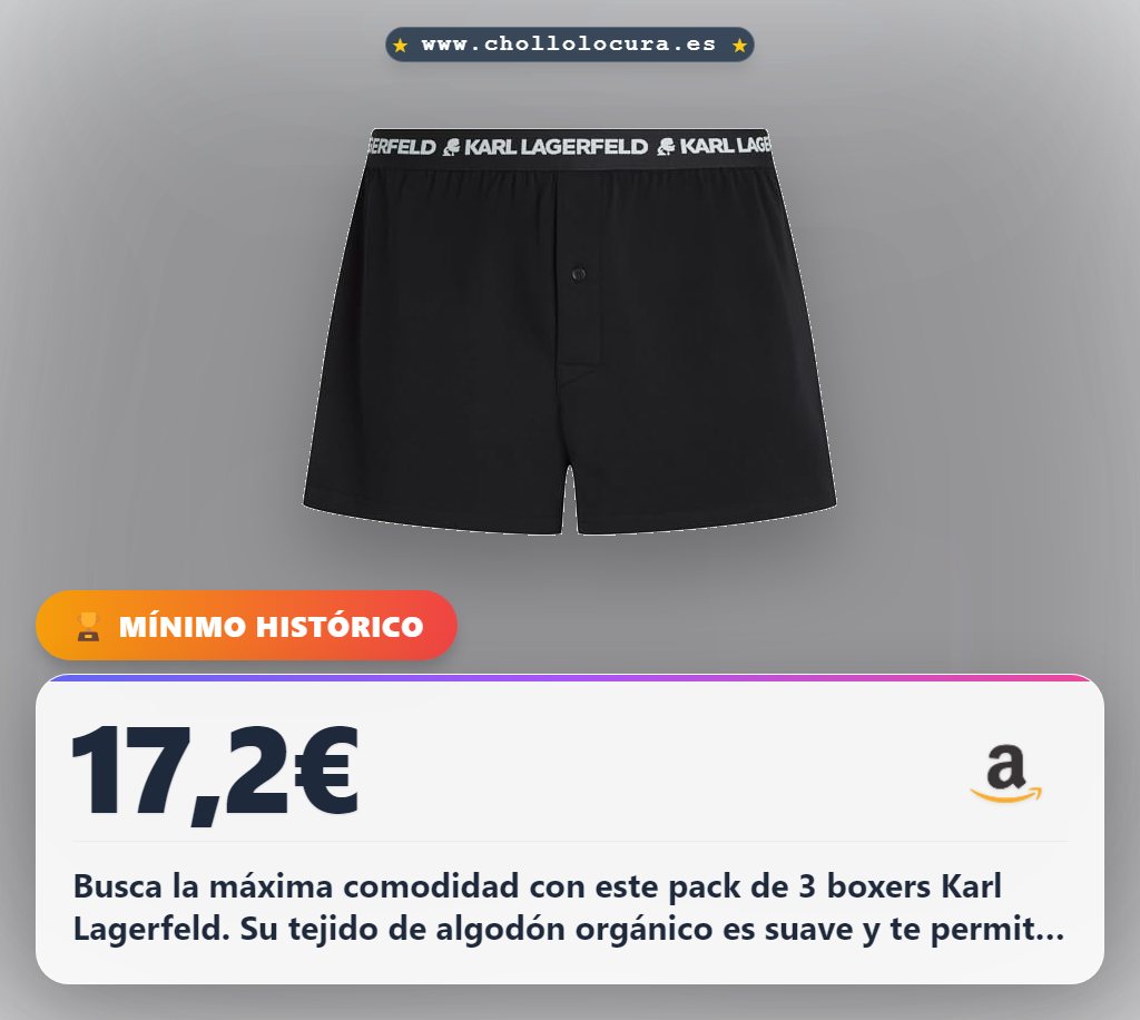 Encuentra el conjunto de 3 Boxer KARL LAGERFELD en negro, tejido suave de algodón orgánico al mejor precio.