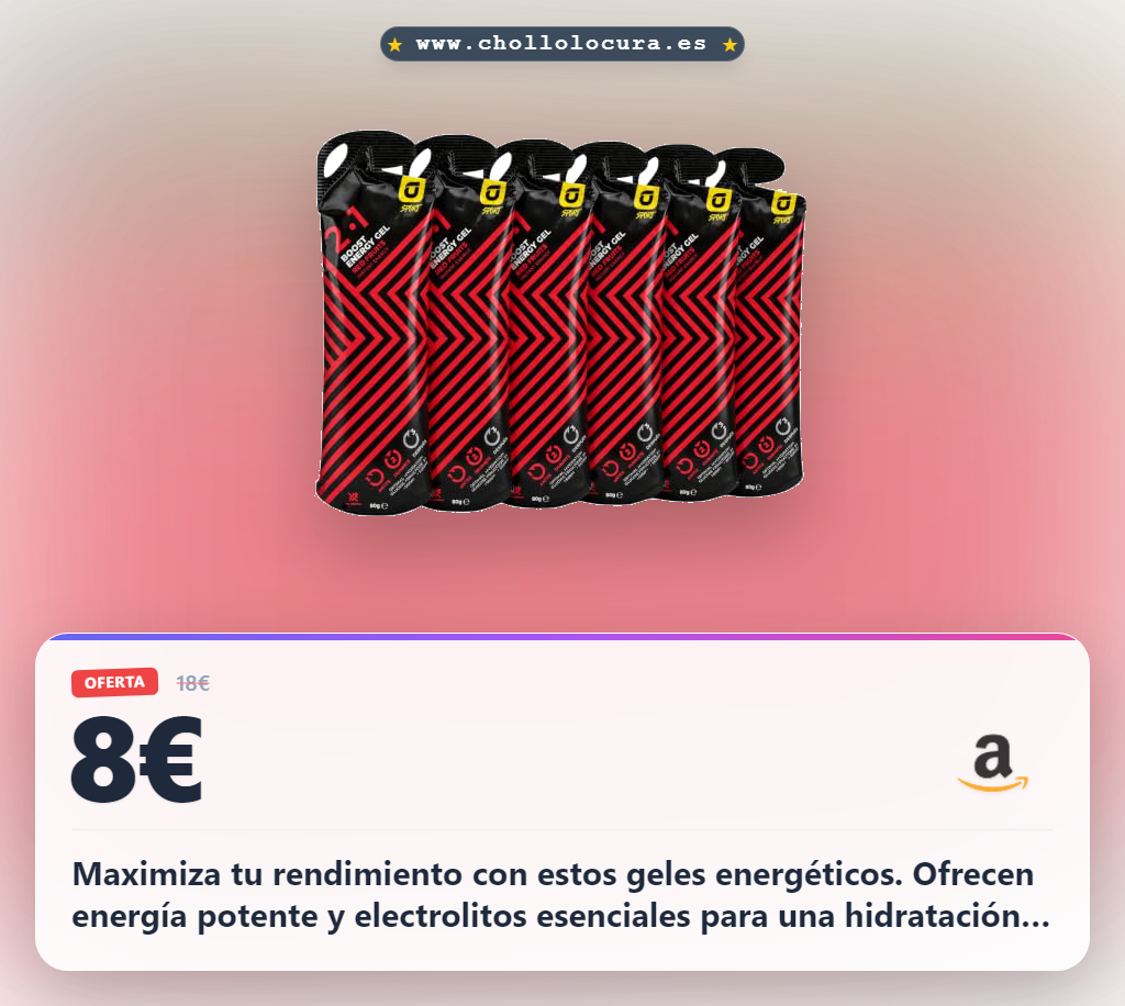 Aprovecha este pack de 6 geles energéticos con magnesio y electrolitos para ciclismo y running. Energía vegana al mejor precio.