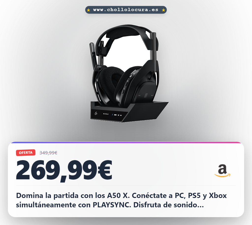 Encuentra los auriculares Logitech G Astro A50 X Lightspeed para multisistema y gaming PRO-G GRAPHENE a precio de chollo