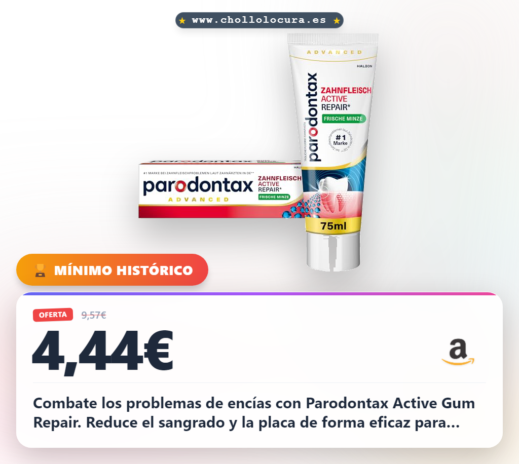 Descubre Parodontax Active Gum Repair: pasta para encías sanas y reducción del sangrado. ¡Al mejor precio!