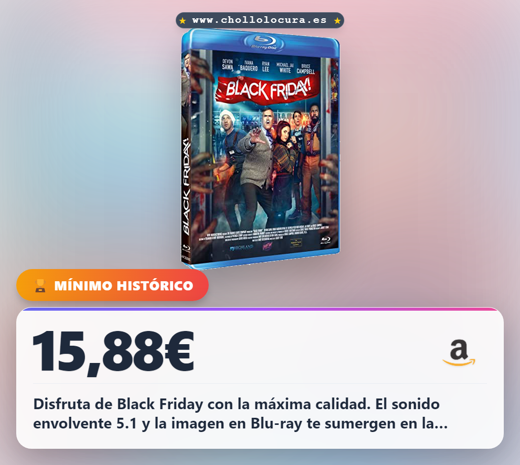 Disfruta de Black Friday en Blu-ray 5.1 Color 2021 al mejor precio en oferta histórica