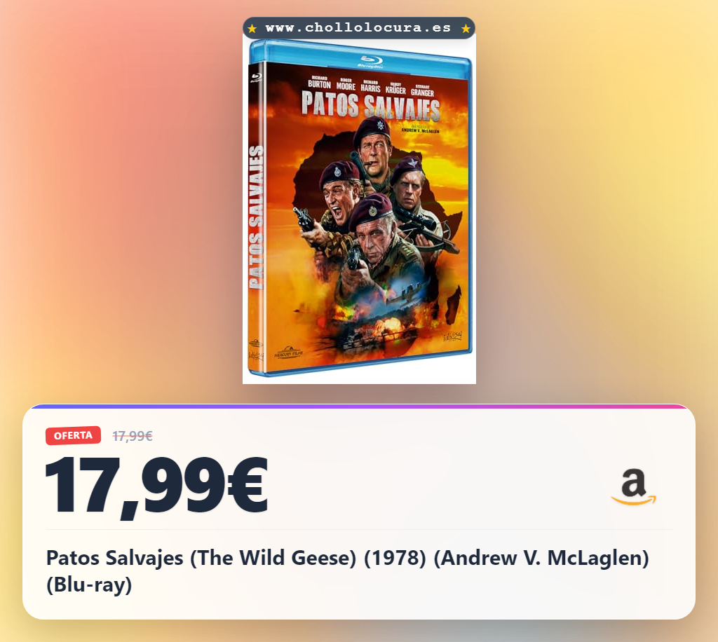 Patos Salvajes (The Wild Geese) (1978) (Andrew V. McLaglen) (Blu-ray)