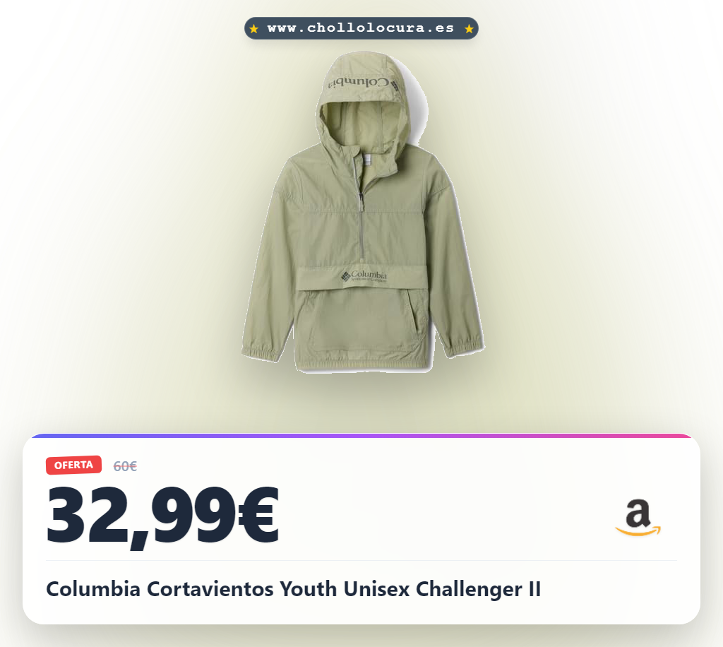 Columbia Cortavientos Youth Unisex Challenger II
