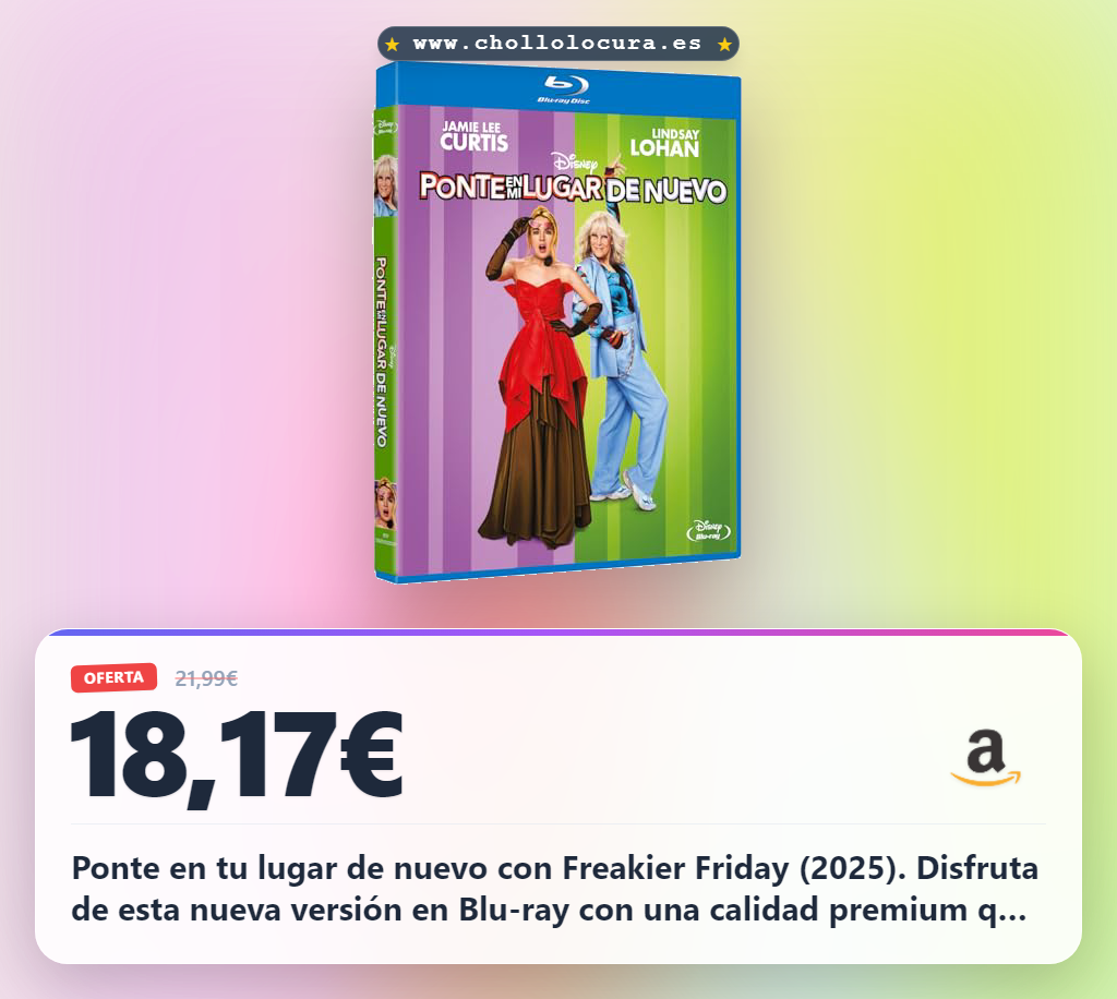 Consigue Freakier Friday 2025 en Blu-ray. Disfruta de la calidad premium y la mejor experiencia cinematográfica