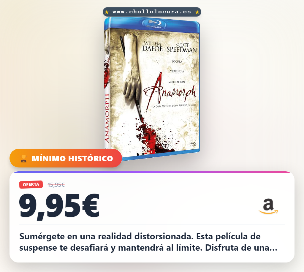 Adquiere el Anamorph BD BD25 de suspense y misterio al mejor precio en oferta