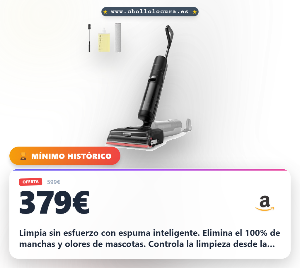 Aprovecha el limpiador con espuma inteligente HFF7 para eliminar manchas de mascotas y olores al mejor precio