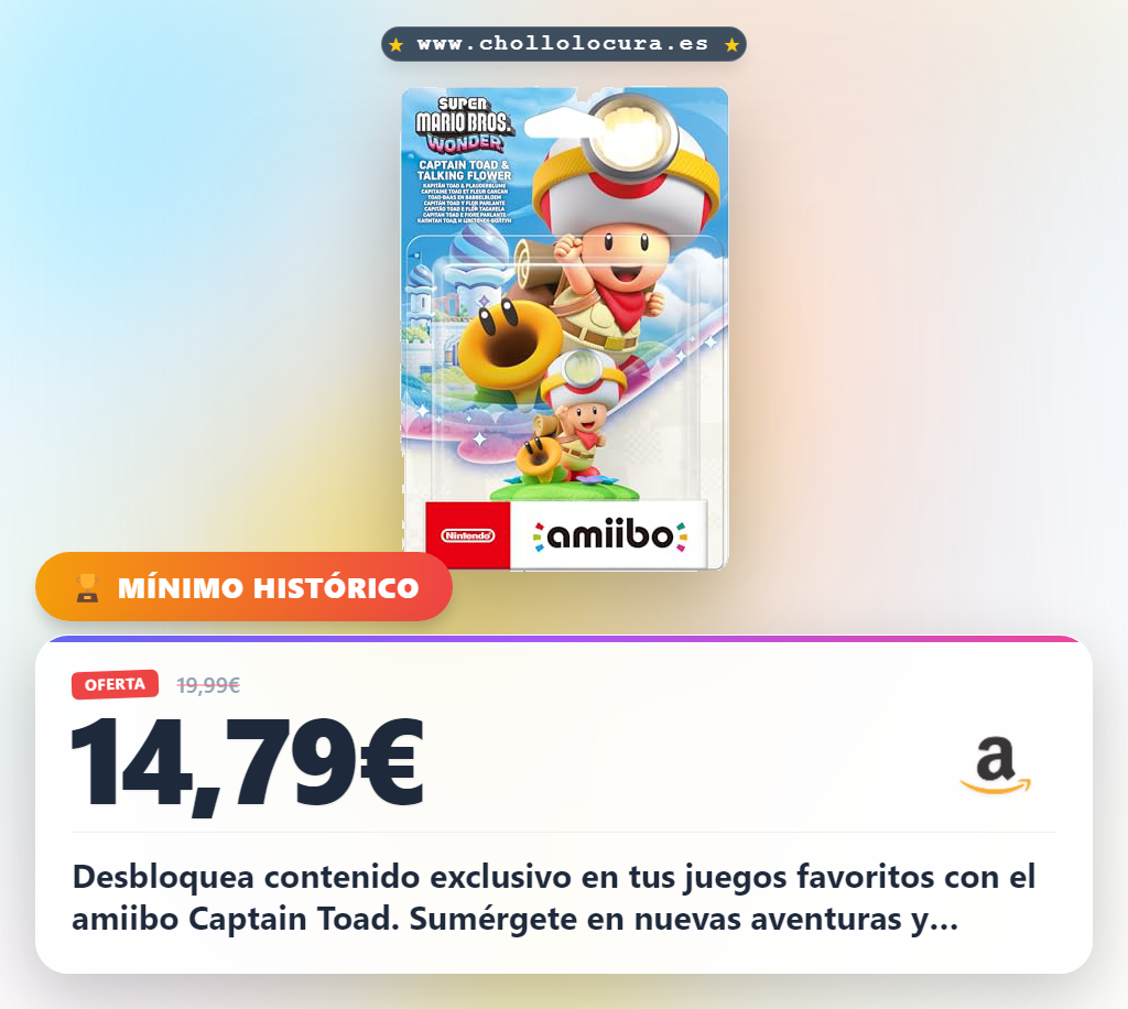 Aprovecho el amiibo Captain Toad para Nintendo Switch y desbloqueo aventuras exclusivas