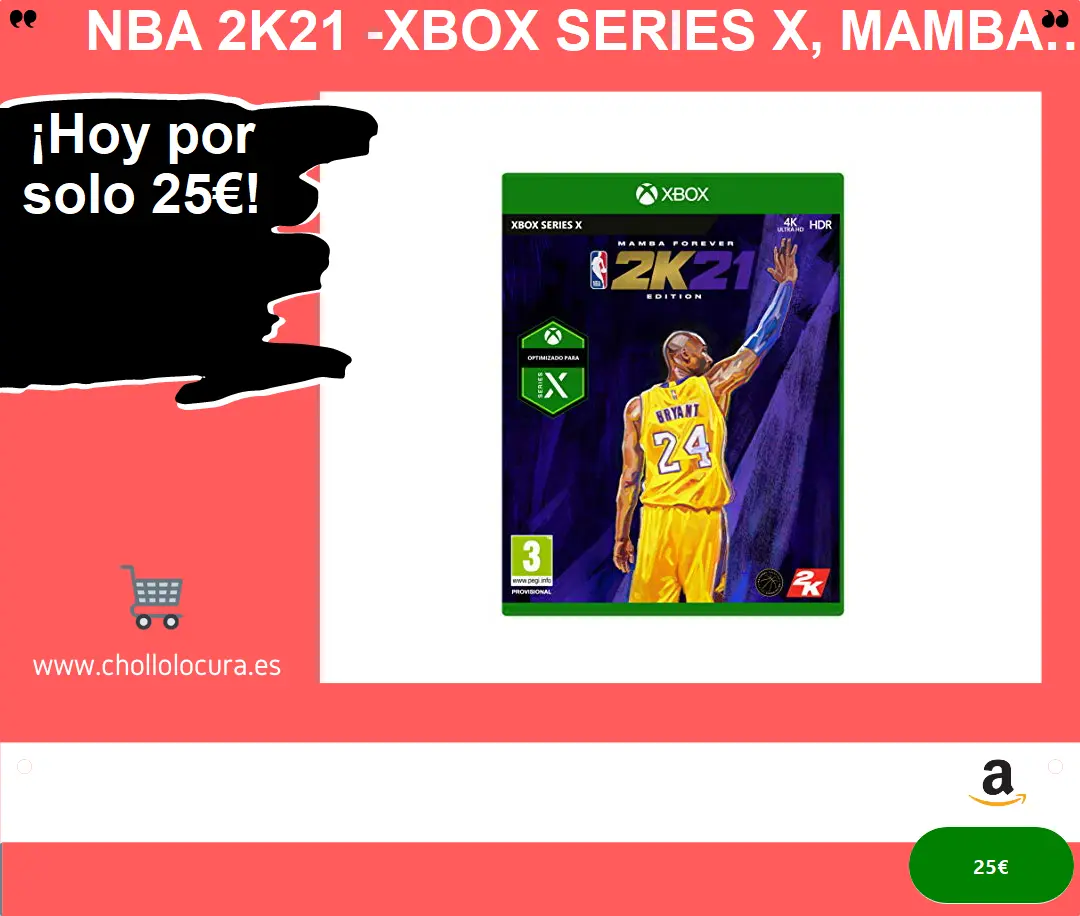 NBA 2K21 -Xbox Series X, Mamba Forever Edition